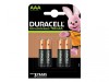 Duracell AAA Cell 750Mah Rechargeable Batteries (Pack 4)
