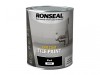 Ronseal One Coat Tile Paint Black Satin 750ml