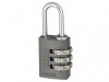 ABUS Mechanical 145/20 20mm Aluminium Combination Padlock Titanium 46576