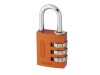 ABUS Mechanical 145/30 30mm Aluminium Combination Padlock Orange 46579