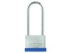 ABUS Mechanical 40mm Silver Rock 5 Padlock Long Shackle 63mm