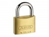 Abus 55/25 Brass Padlock Carded