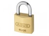 ABUS Mechanical 65/20mm Brass Padlock