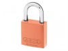 ABUS Mechanical 72/40mm Aluminium Padlock Orange Keyed Alike TT02767