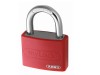 ABUS Mechanical T65AL/40mm My Lock Aluminium Padlock Red Keyed Alike 6401