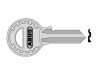 ABUS Mechanical 84/40 40mm R Key Blank