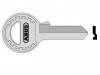 ABUS Mechanical 65/40+45 Old Key Blank