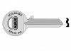 ABUS Mechanical 85/50 50mm +60 Left Hand Key Blank