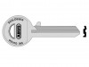 ABUS Mechanical 85/70 Left Hand Key Blank
