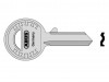 ABUS Mechanical 24-41-885 Right Hand 4 Pin Key Blank
