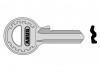 ABUS Mechanical 65/25 25mm New Profile Key Blank