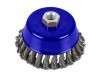 BlueSpot Tools Twist Knot Cup Brush 100mm M14 X 2
