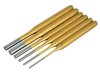 BlueSpot Tools Gold Pin Punch Set  6 Piece