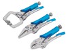 BlueSpot Tools Mini Locking Pliers Set, 3 Piece