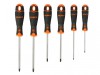 Bahco BAHCOFIT Screwdriver Set of 6 Slotted / Phillips / Pozi