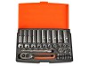 Bahco SL25L Socket Set 37Pc 1/4Sqdr mm Deep