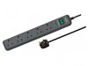 Brennenstuhl Eco-Line Extension Lead 240V 5-Gang 13A Anthracite 2m