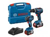 Bosch Professional Twin Pack 18V 2 x 4.0Ah Li-ion