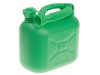 S STYLE Unleaded Petrol Can & Spout Green 5 Litre