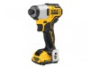 DEWALT DCF801D2 XR Brushless Sub-Compact Impact Driver 12V 2 x 2.0Ah Li-ion