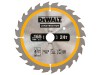 DEWALT Construction Circular Saw Blade 165 x 20mm x 24T
