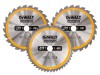 DEWALT DT1963 Construction Circular Saw Blade 3 Pack 250mm