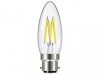 Energizer LED BC (B22) Candle Filament Non-Dimmable Bulb, Warm White 470 lm 4W