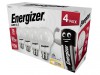 Energizer LED BC (B22) Opal GLS Non-Dimmable Bulb, Warm White 806 lm 9.2W (4 Pack)