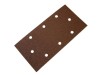 Faithfull 1/3 Sanding Sheet Red Bosch Hook & Loop Holed (5) Assorted