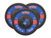 Faithfull Aluminium Oxide Flap Disc 115 x 22mm 40 Grit (3 Pack)