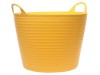 Faithfull Heavy-Duty Polyethylene Flex Tub 15 Litres Yellow