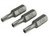 Faithfull Security S2 Grade Steel Screwdriver BitsT20Sx25mm (Pack 3)