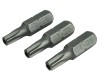 Faithfull Security S2 Grade Steel Screwdriver Bits T25Sx25mm (Pack 3)