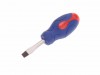 Faithfull Slotted Flared Soft Grip Screwdriver 6.5mm Stubby