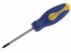 Faithfull Pozidriv Soft Grip Screwdriver 1pz x 75mm