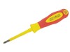 Faithfull soft grip vde s/driver pz1 x 80mm