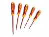Faithfull Soft Grip VDE Screwdriver Set of 5