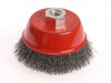 Faithfull Wire Cup Brush 100 x M14 x 2 Stainless Steel 0.30mm