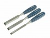 Faithfull Blue Bevel Edge Chisel (set of 3) - Blister Carded