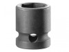 Facom 6-Point Stubby Impact Socket 1/2in Drive 12mm