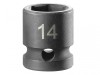 Facom 6-Point Stubby Impact Socket 1/2in Drive 14mm