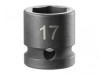 Facom 6-Point Stubby Impact Socket 1/2in Drive 17mm