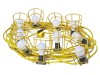 Faithfull Power Plus Festoon Lights Low Energy 22M 10 LED Bulbs 110V