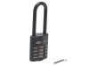 Squire CP50/2.5 Combination Padlock 4-Wheel 50mm Extra Long Shackle 63.5mm Boxed
