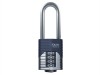 Henry Squire Vulcan Long Boron Shackle Combination Padlock 50mm