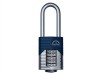 Henry Squire Vulcan Long Boron Shackle Combination Padlock 60mm