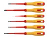 Hultafors VDE Phillips & Slotted Screwdriver Set, 6 Piece