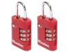 Master Lock TSA Combination Zinc Padlocks 3 Digit 30mm x 2