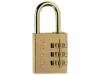 MasterLock Brass Finish 30mm 3 Digit Combination Padlock