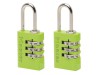 Master Lock Aluminium Combination Padlocks 3 Digit Colour 20mm x 2